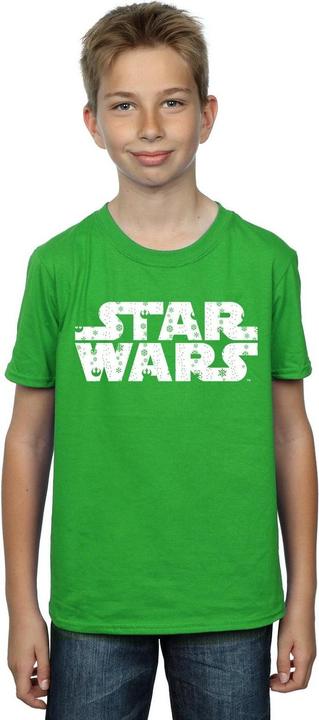 Immagine prodotto Star Wars Christmas Logo Maglietta Ragazzi (152, 158)