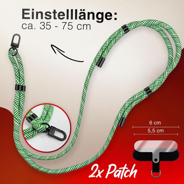 Image du produit Nalia HoldMe Lanyard Handykette - Universal Trageband für Smartphones - Verstellbar, Soft & Elastisch