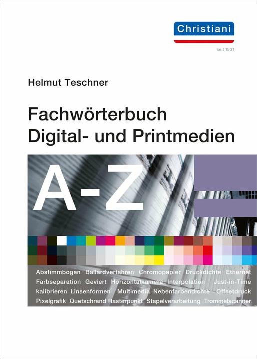 Immagine prodotto Fachwörterbuch Digital- und Printmedien (Tedesco, Helmut Teschner, 2021)