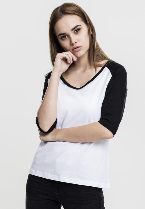 Actual product image Urban Classics Ladies 3/4 Contrast Raglan Tee (L)