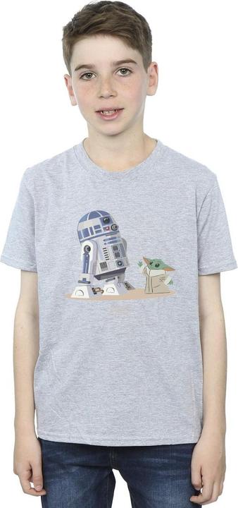 Produktbild Star Wars The Mandalorian R2D2 And Grogu TShirt Jungen (152, 158)