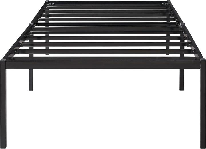 Immagine prodotto En.Casa Letto in metallo Vårdö con materasso 90x200 cm nero (90 x 200 cm)