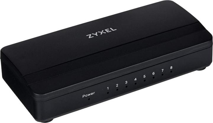 Actual product image Zyxel GS-108SV2 8-Port Desktop Gigabit Ethernet Media Switch (8 Ports)