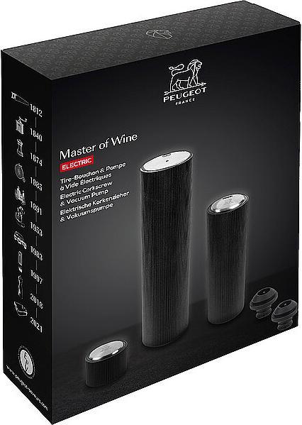 Produktbild Peugeot Geschenkbox Master of wine Set 3-tlg. schwarz