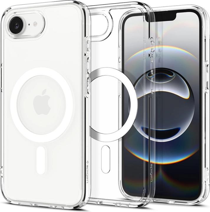 Spigen Ultra Hybrid MagFit Kunststoff Back Cover Durchsichtig/Weiss Apple iPhone 16e (Apple iPhone 16e)