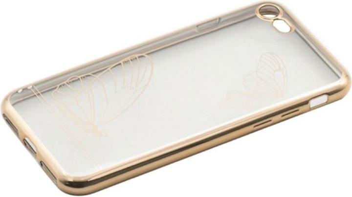 Actual product image Tellur Cover Silicone for iPhone 7 Butterfly gold (Apple iPhone 7)
