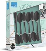 Actual product image Amefa AUSTIN Mocca-/Espressolöffel Set 6-teilig, PVD schwarz, satiniert (6 Piece, Scoops)