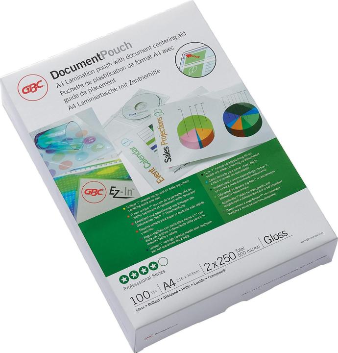 Image du produit GBC Films de plastification de qualité supérieure (A4, 100 pièce(s), 250 µm)