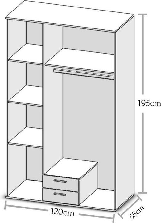 Produktbild Pol-Power Karl (120 x 55 x 195 cm)