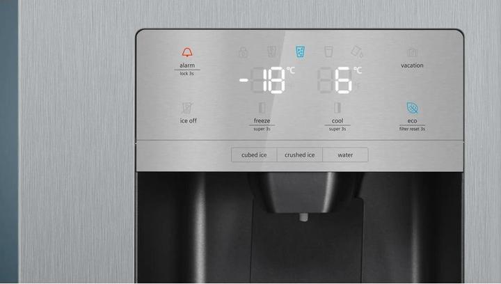 Actual product image Siemens iQ500, Amerikanischer Side by Side, 178.7 x 90.8 cm, Edelstahl antiFingerprint, KA93GAIDP (560 l)