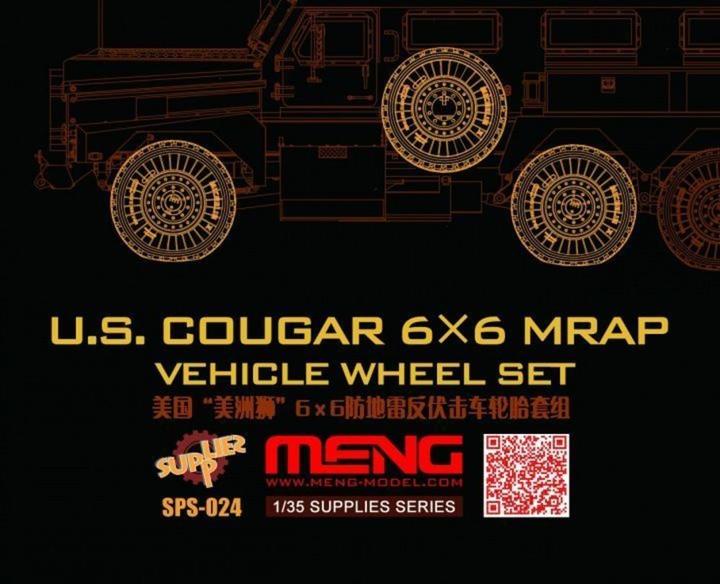 Image du produit Meng-Model U.S.Cougar 6x6 MRAP Vehicle Wheel Set