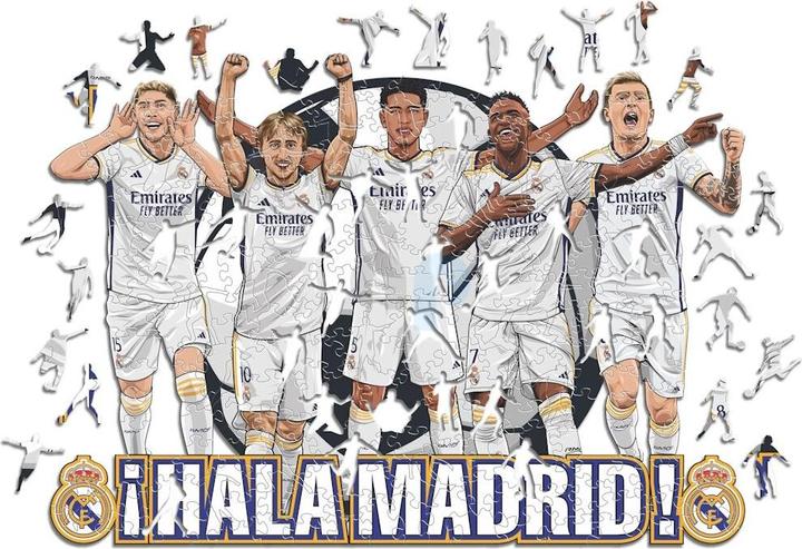 Image du produit Iconic Real Madrid CF - 5 joueurs - puzzle en bois taille M (270 pièces) (270 pièces)