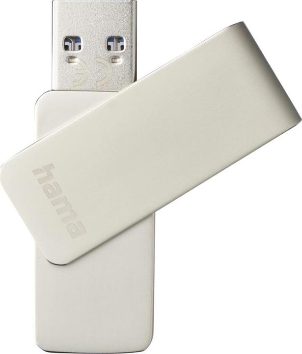 Immagine prodotto Hama Chiavetta USB Rotate Pro, USB 3.0, 128GB, 90MB/s, argento (128 GB, USB 3.0)