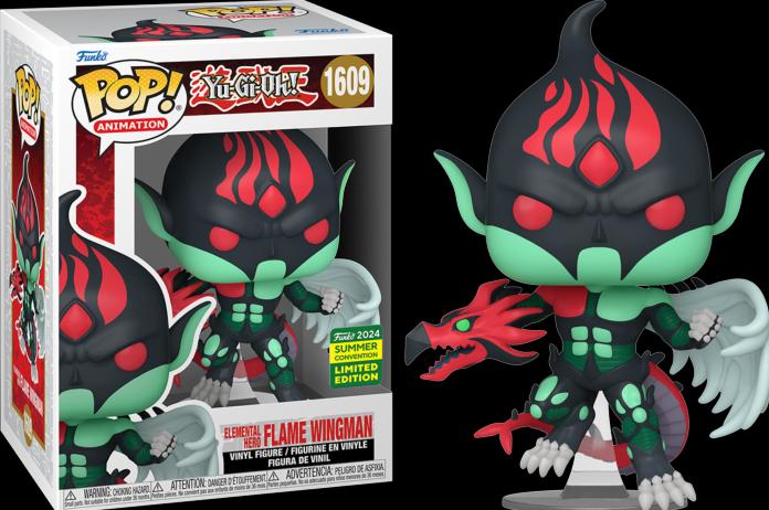 Actual product image Funko POP! Yu-Gi-Oh! Elemental Hero Flame Wingman Exclusive 2024