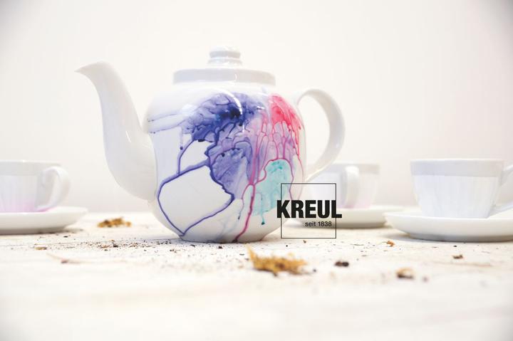 Actual product image Kreul Glass & Porcelain Classic, porcelain and glass paint (Violet, 20 ml)