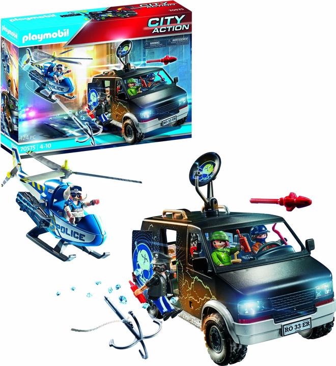 Actual product image Playmobil 70575 Police helicopter chase (70575, Playmobil City Life)