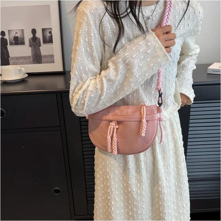 Produktbild Only-Bags.Store Casual Solid Color Chest Bag Grosse Kapazität Taille Pack Taschen Canvas Schulter Crossbody Taschen
