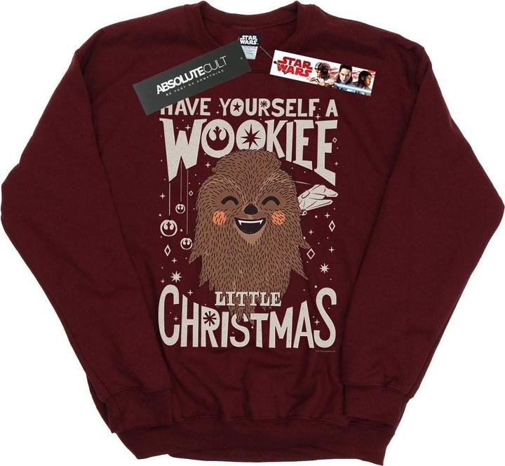 Actual product image Star Wars Girls Wookiee Little Christmas Sweatshirt (128)