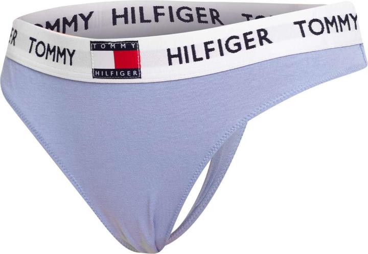 Actual product image Tommy Hilfiger Ladies String Thong with Stretch, Blue (Moon Blue), S (S)