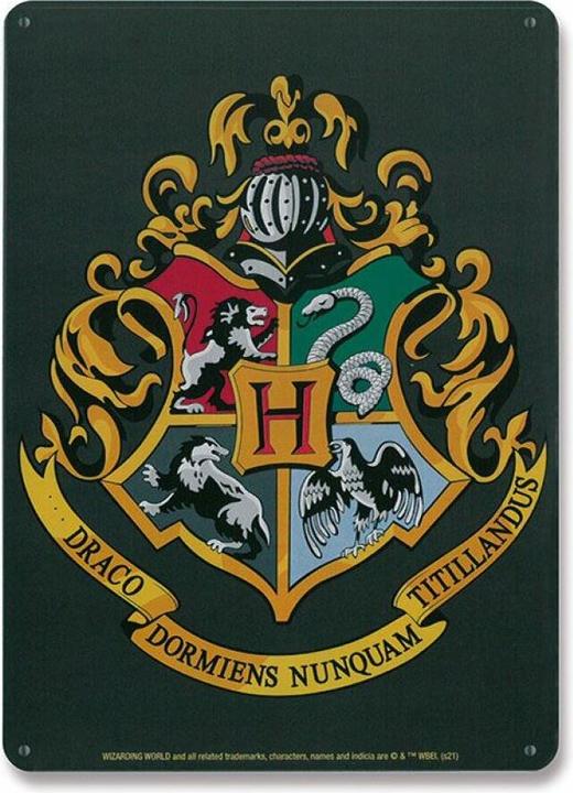 Produktbild Softridge Harry Potter panneau métal Hogwarts Logo 15 x 21 cm (20 x 30 cm)