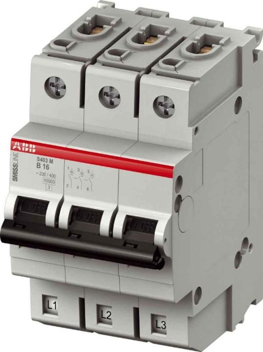 Actual product image ABB S400 MCB 32A 3 Pole Type B 10kA