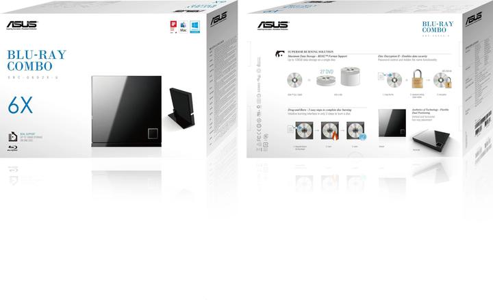 Produktbild ASUS Sbc-06d2x-U (Blu-ray Laufwerk, CD Brenner, CD Laufwerk, DVD Brenner, DVD Laufwerk)