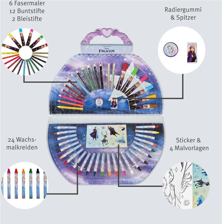 Actual product image Undercover Frozen Colouring Case 51pcs