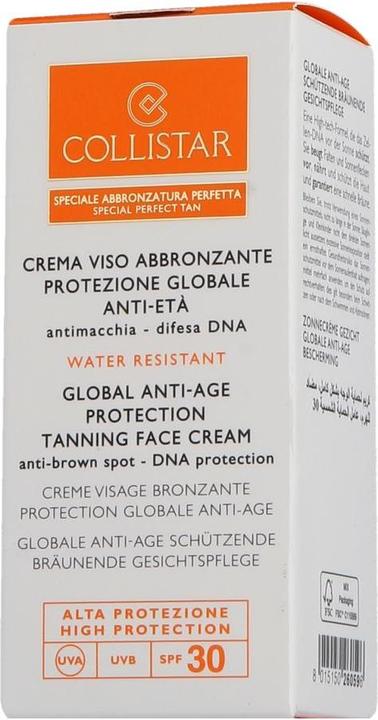 Actual product image Collistar Global Anti Age Protection (Sun cream face, SPF 30, 50 ml, 150 g)