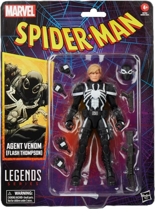 Actual product image Hasbro Spider-Man Marvel Legends Retro Agent Venom (Flash Thompson)