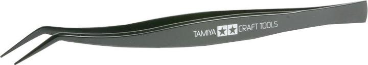 Actual product image Tamiya Tweezers bent - pointed