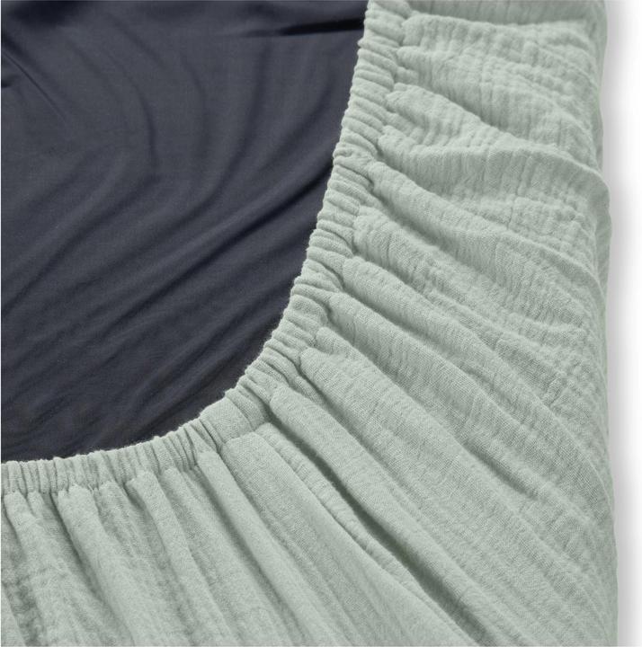 Actual product image Hauck Travel Bed Mattress Cover Sage (120 x 60 cm)