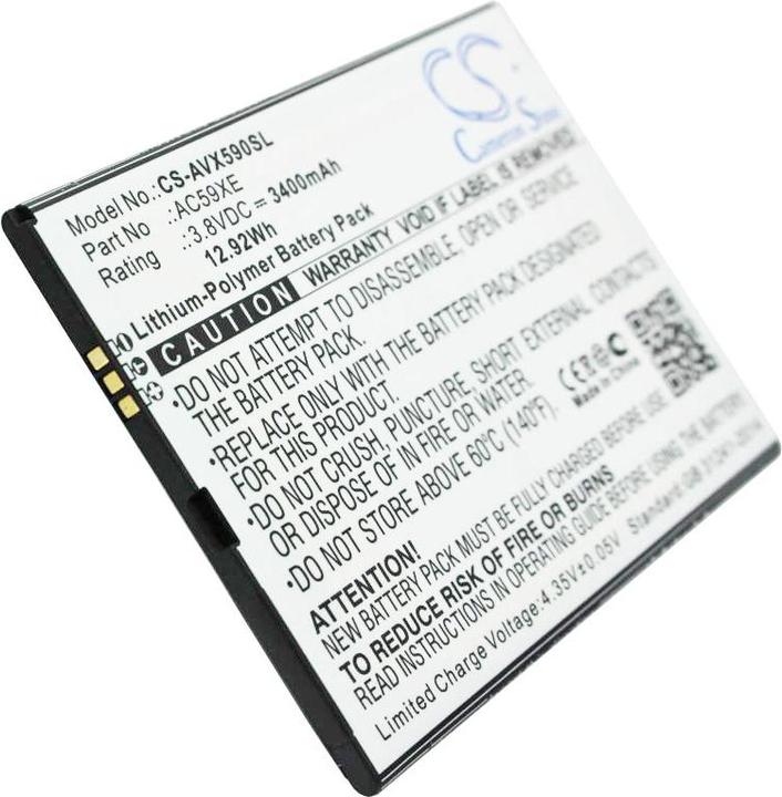 Actual product image AccuCell Battery suitable for Archos 59 Xenon Battery AC59XE