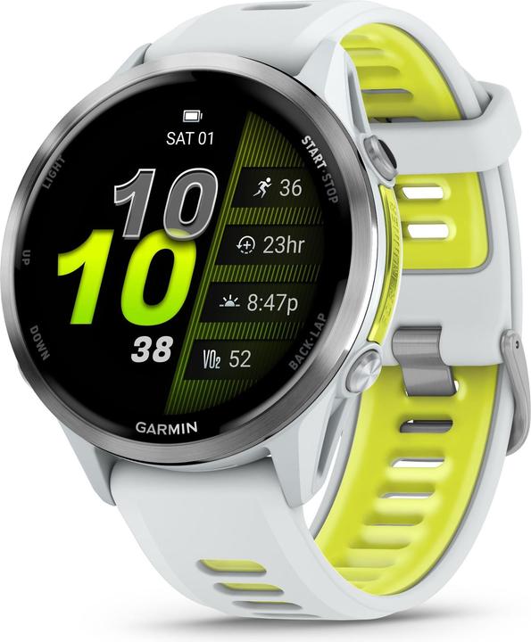 Produktbild Garmin Forerunner 970, 47mm, white/yellow (47 mm)