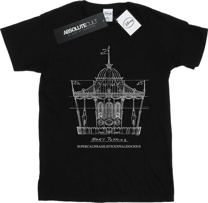 Disney Mary Poppins Carousel Sketch TShirt (L)