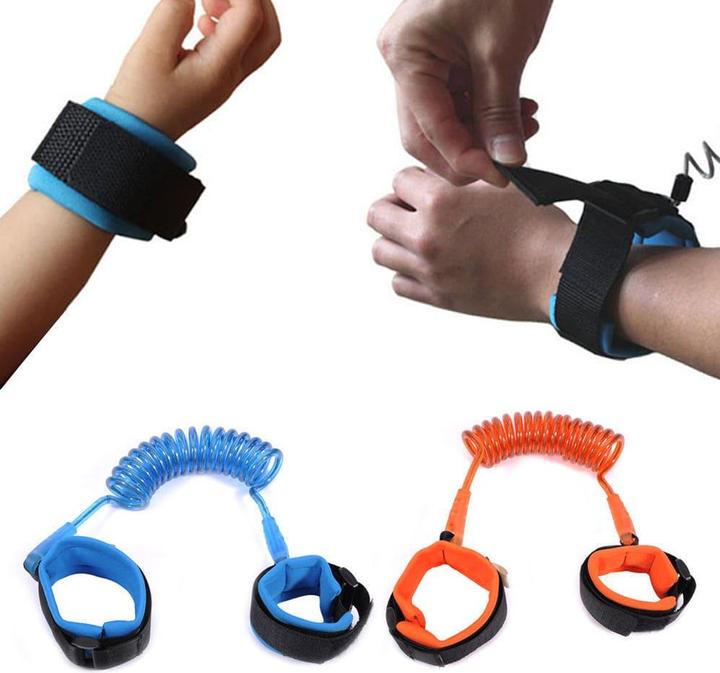 Produktbild JTI Elastische Kindersicherheitsleine (am Handgelenk befestigbar), 2 m - Blau