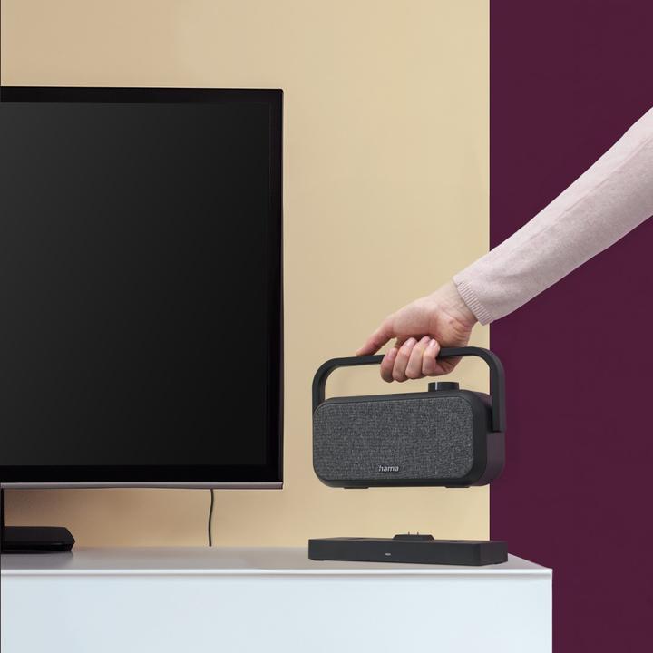 Produktbild Hama Lautsprecher für Fernseher, 2,4-GHz-Station + Bluetooth®, tragbar, stereo (18 h, Stromversorgung über USB)
