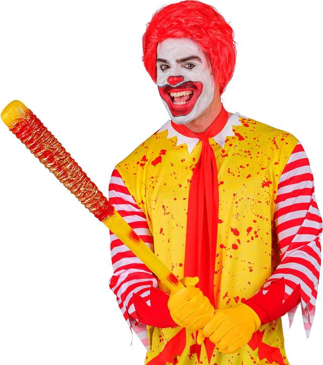 Image du produit Widmann Killer Clown batte de baseball avec fil de fer barbelé 80cm