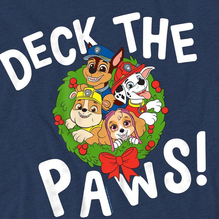 Produktbild Paw Patrol Deck The Paws TShirt weihnachtliches Design (M)