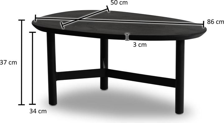 Actual product image Wohnling Maia (86 x 50 x 37 cm)