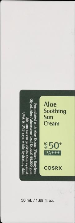 Productafbeelding Cosrx Aloë verzachtend (Zonnecrème gezicht, SPF 50, 50 ml)