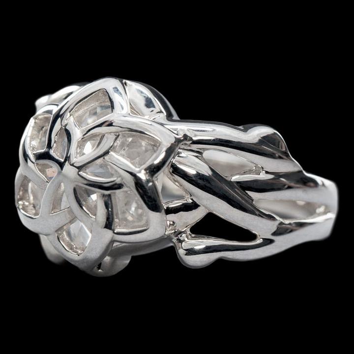 Produktbild Weta Workshop Le Seigneur des Anneaux bague de Galadriel Nenya (argent sterling) Taille 9.75 (950 Platin)