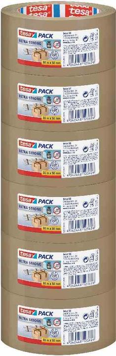 Produktbild tesa tesapack ULTRA STRONG Paketklebeband - PVC Packband für festes Verpacken und sicheres Bündeln (50 mm)