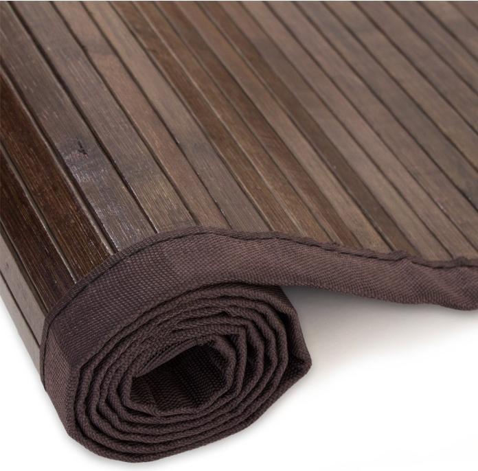 Image du produit Greendeco Tapis en bambou Tapis en bambou 200x200 foncé (200 x 200 cm)