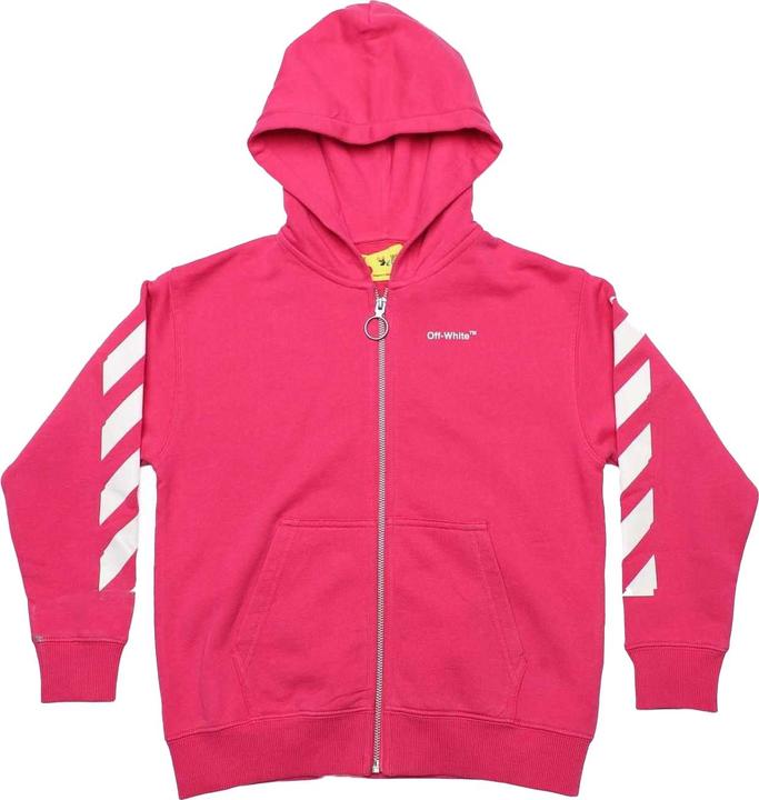 Off Hoodie mit durchgehendem Reissverschluss