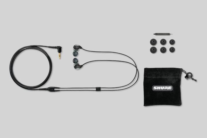 Image du produit Shure Écouteurs intra-auriculaires SE112-GR-EFS Gris Noir (NC, Filaire)