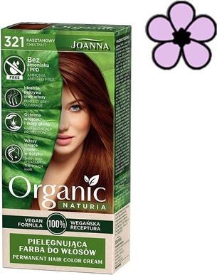 Joanna Naturia Organic caring hair dye without ammonia and PPD 321 Chestnut