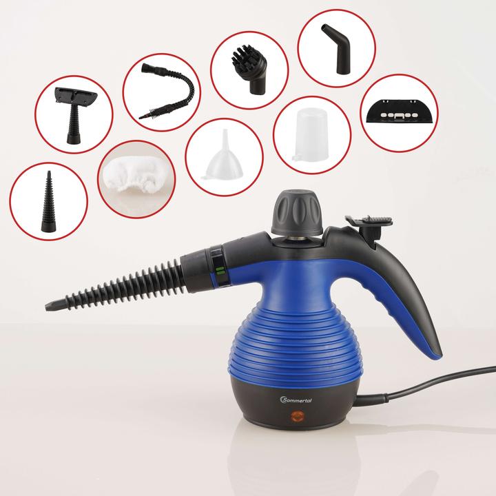 Actual product image Sommertal Leistungsstarker Dampfreiniger – 1050W, 350ml Tank, 3 Bar Dampfdruck, Ohne Reinigungsmittel, Vielsei (3 bar, 1050 W)