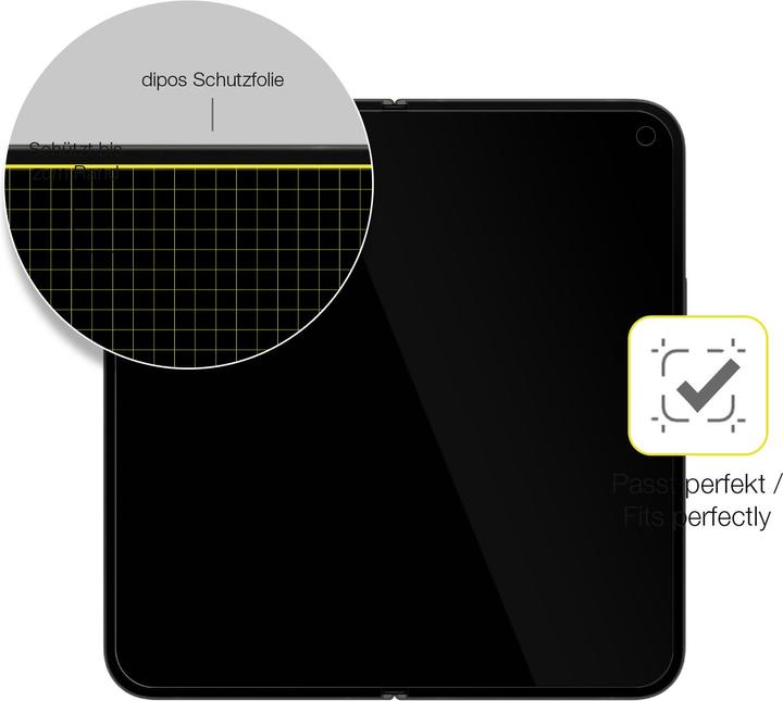 Produktbild Dipos 3D Full Cover Schutzfolie (1 Stück, Google Pixel 9 Pro Fold)