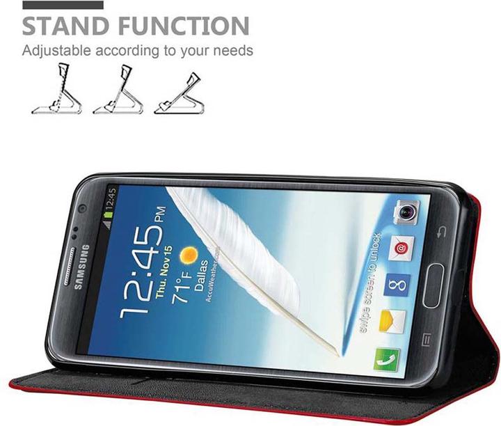 Actual product image Cadorabo Book Invisible Magnet Cover (Samsung Galaxy Note 2)