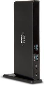 Produktbild Hamlet USB 3.0 Dual Display DVI und HDMI Docking Station, Hub mit 6 USB-Anschlüssen, LAN UND AUDI (USB-A, USB-B, 6 Ports)